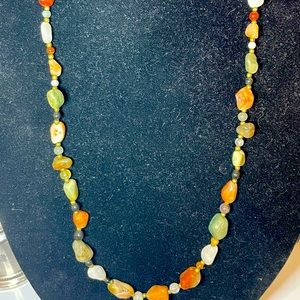 Natural stone necklace